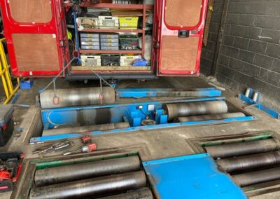 Rolling road repair work