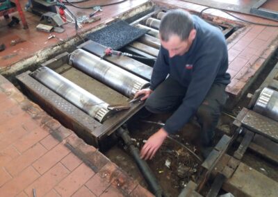 Rolling road repair work